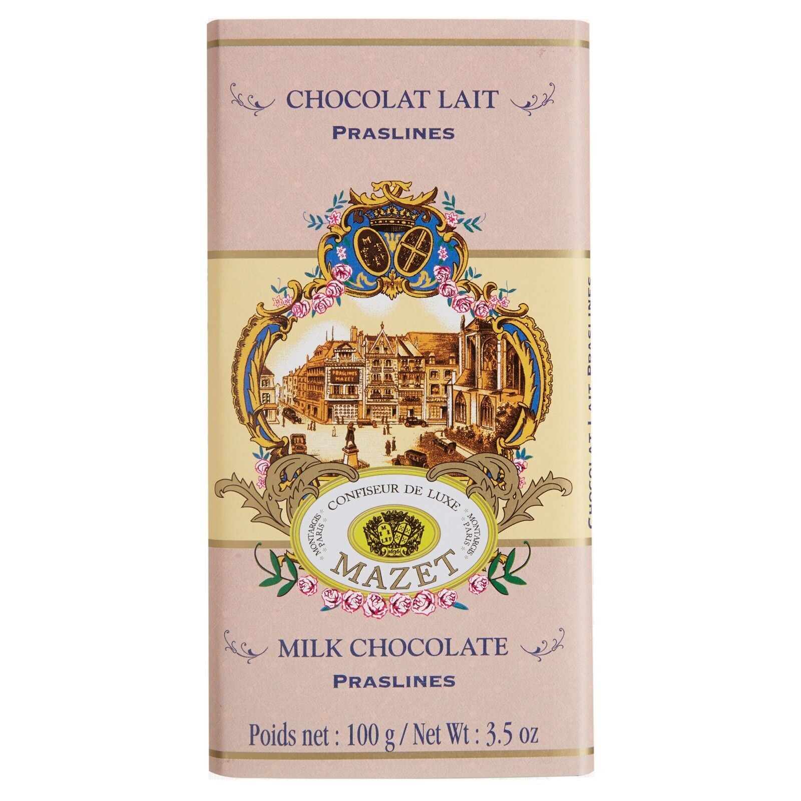 Tablette lait Praslines 100g