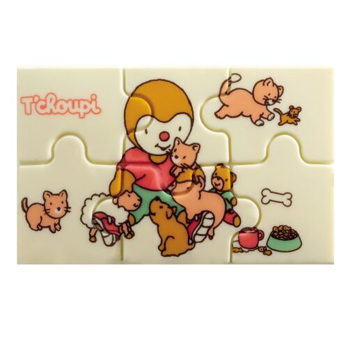 Puzzle T'choupi chocolat blanc 35g