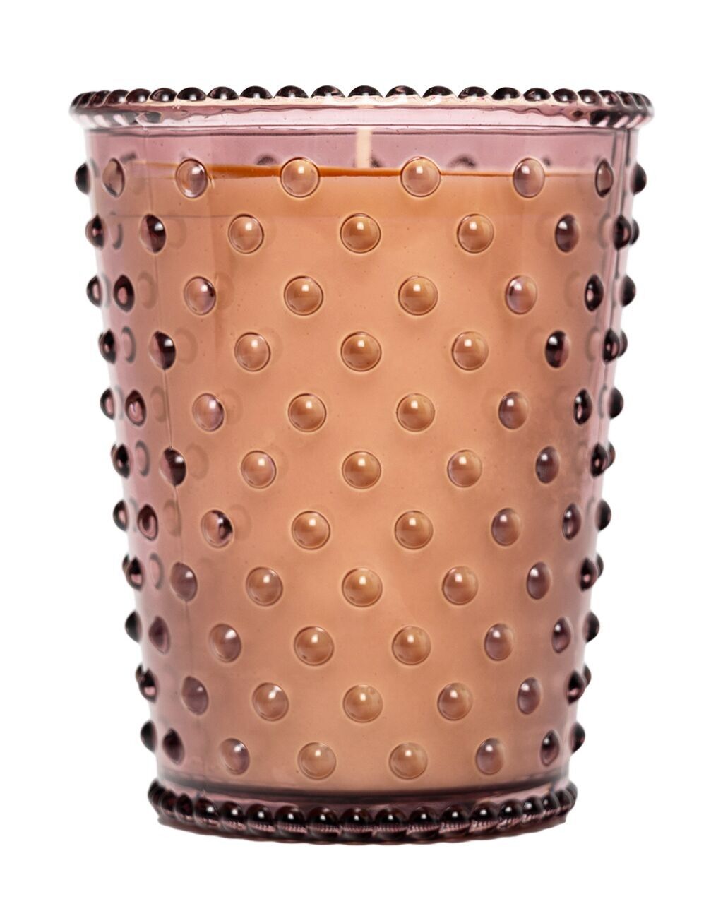 Simpatico Hobnail Glass Candle #36 Strandpflaume