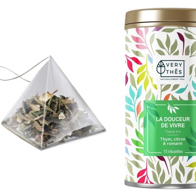 TISANE "LA DOUCEUR DE VIVRE" VERVEINE & CITRON BIO VERY THES - 15 INFUSETTES