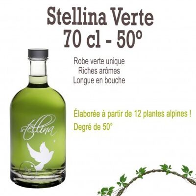 Liqueur Stellina verte 50 ° 70cl