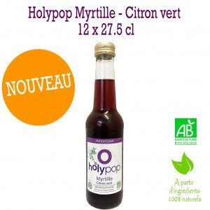 Holypop Myrtille Citron Vert 27,5cl