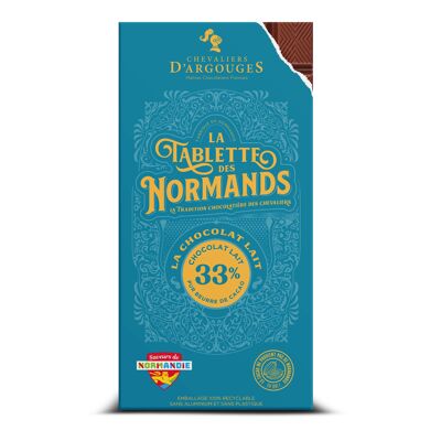 TABLETTE DES NORMANDS - CHOCOLAT LAIT 33%