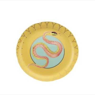 YE - Assiette plate 16cm Serpent - Animal Magic