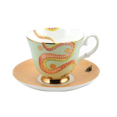 YE - Paire Tasse thé 280ml Serpent - Animal Magic