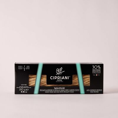 Tagliolini 30% Protéines - Cipriani Food Pâtes aux Oeufs - 250g
