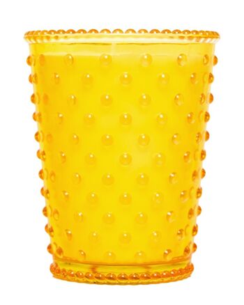 Bougie en verre Simpatico Hobnail - Citron Meyer n ° 97 1