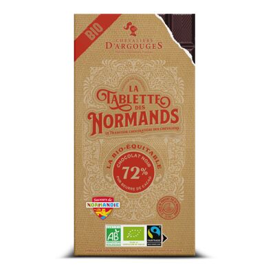 TABLETTE DES NORMANDS BIO - CHOCOLAT NOIR 72%