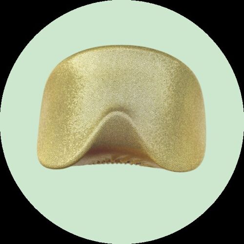 SKI GOGGLE COVER - Glittery Gold