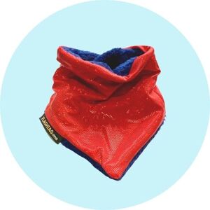 NECK WARMER KIDS - Scarlet Red & Navy