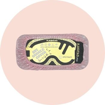 SKI GOGGLE COVER - Pale Pink 2