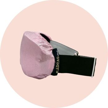 SKI GOGGLE COVER - Pale Pink 3