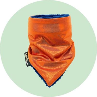 NECK WARMER KIDS - Juicy Orange & Navy