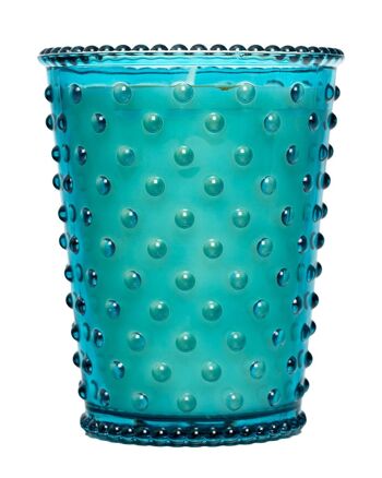 Bougie en verre Simpatico Hobnail #74 Concombre et gin 1