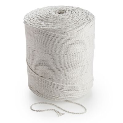 Cordón de macramé Hilo de cuerda 2 capas Giro 3 mm x 1000 m o 335 m 3 hilos cordón de algodón PÚRPURA OSCURO