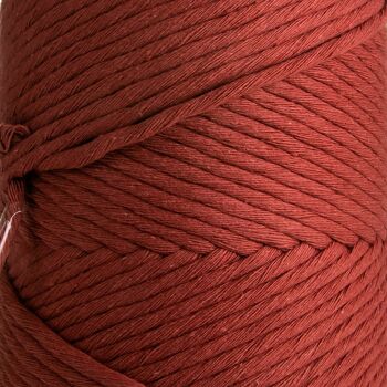 Macramé Corde Corde Ficelle Simple Torsadé 3mm x 1kg (280m) ou 500g (140m) Cordon coton 1 PLI BORDO 4