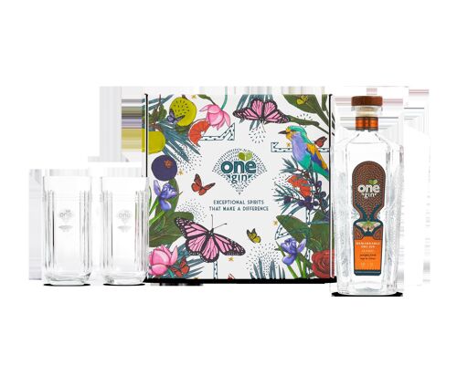 One Gin Gift Set with glassware (Classic)