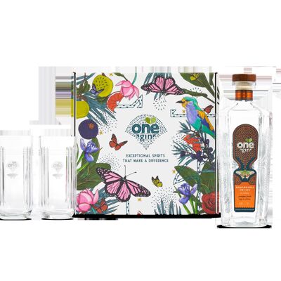 One Gin Gift Set with glassware (Classic)