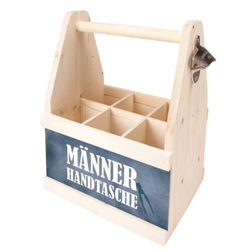 Beer Caddy für 6 Flaschen "MÄNNER HANDTASCHE"