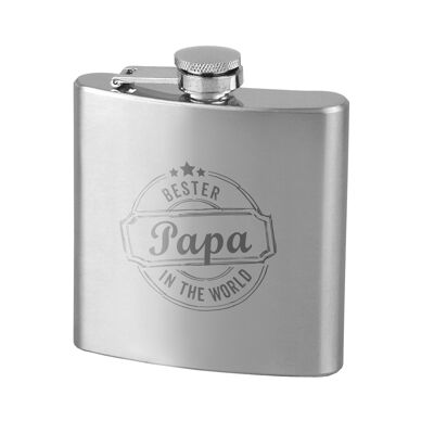 Flask stainless steel 180ml "BEST PAPA"
