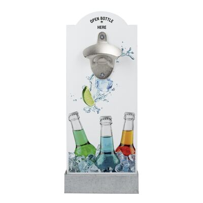 Wall bottle opener "3 BOTTLES"