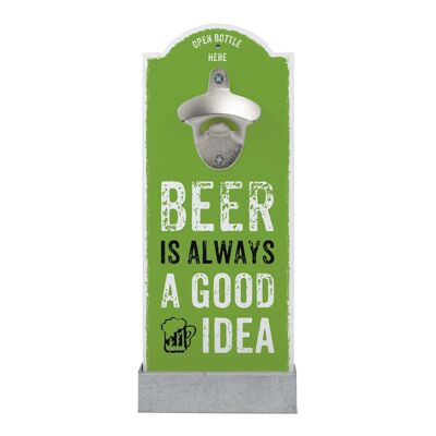 Wall bottle opener "BEER IS ALWAYS A GOOD"