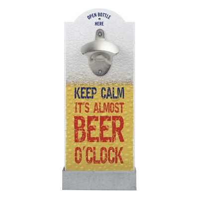Wall bottle opener "BEER O'CLOCK"