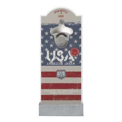 Wall bottle opener "USA"