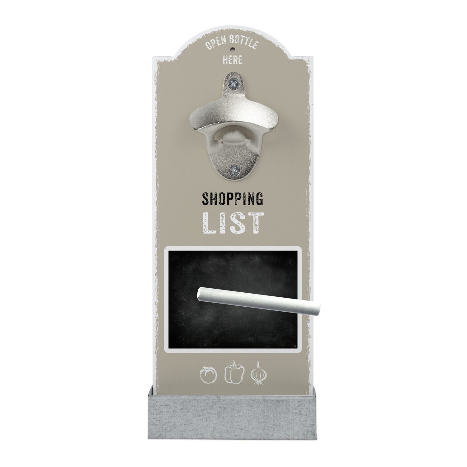 Wall bottle opener "SHOPPING LIST"