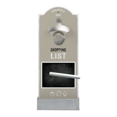 Wall bottle opener "SHOPPING LIST"