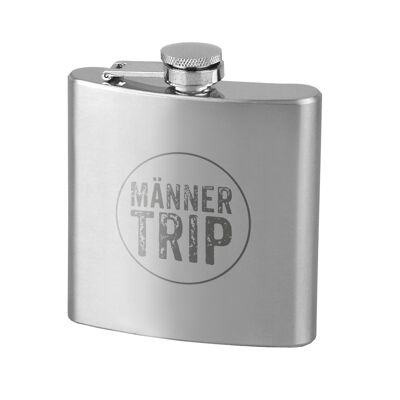 Fiaschetta in acciaio inox 180ml "MEN TRIP"