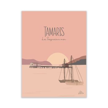 Affiche Tamaris Bord de mer Méditerranée 2