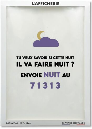 Affiche Envoie nuit - humour 2