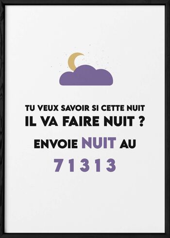 Affiche Envoie nuit - humour 3