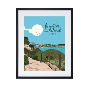 Affiche sentier littoral Toulon Bord de mer 5