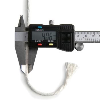 Cordon de coton macramé 4mm, 5mm, 6mm Ficelle de corde naturelle Cordon de coton torsadé simple 1 PLY 5