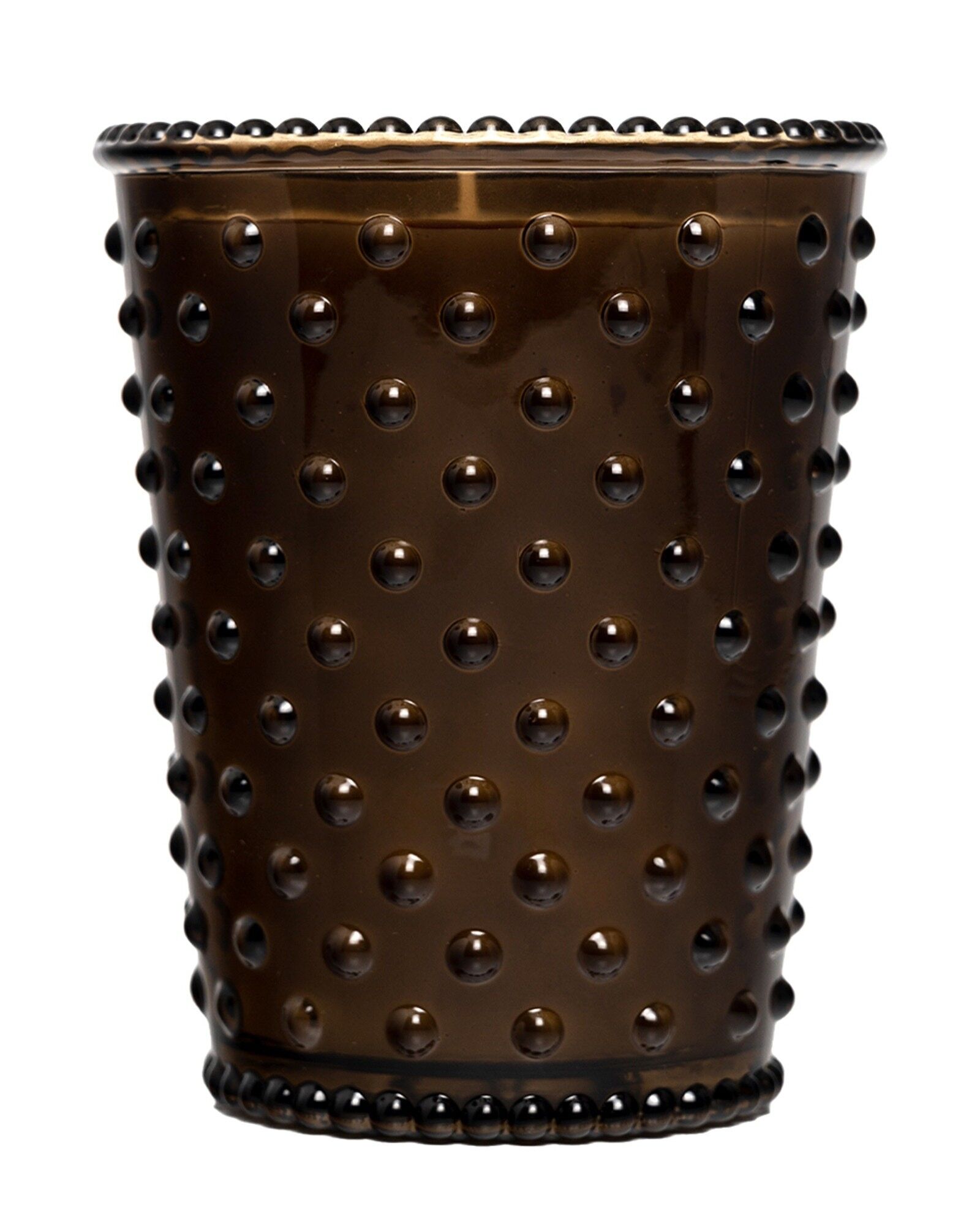 Simpatico Hobnail Glaskerze #86 Kakao Mandel