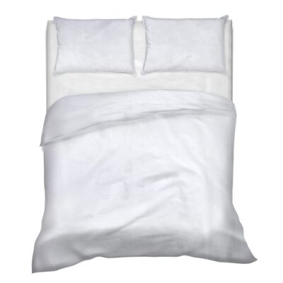 Lenzuolo letto sopra a casa vostra ,3 misure 100% puro cotone Made in Italy tinta unita Bianco - 1 Piazza