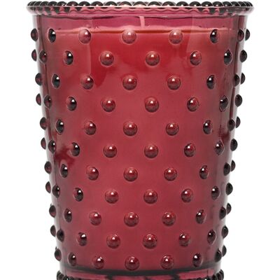 Simpatico Hobnail Glass Candle #32 Cranberry