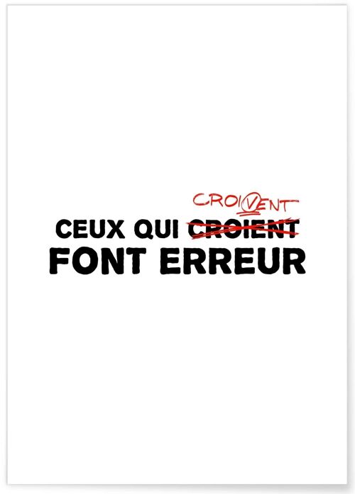 Affiche Ceux qui croivent