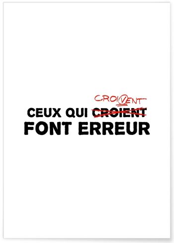 Affiche Ceux qui croivent 1