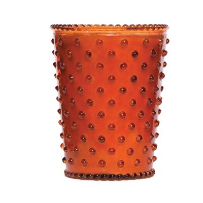 Simpatico Hobnail Glass Candle - #21 Amber