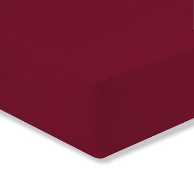 Lenzuolo sotto con angoli ,prodotto in italia realizzato totalmente in cotone 2 misure 14 bellissimi colori Bordeaux - Singola