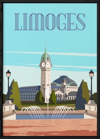 Affiche illustration de la ville de Limoges - 3 3