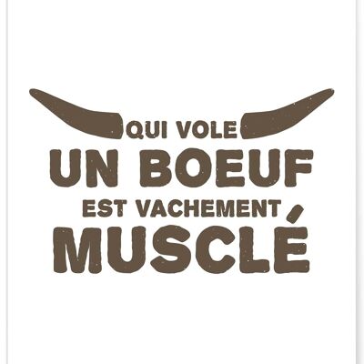 Affiche Qui vole un boeuf