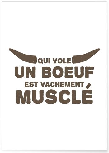 Affiche Qui vole un boeuf 1