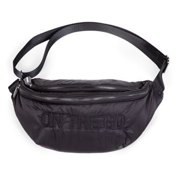 CHILDHOME, BANANA BAG ON THE GO MATELASSE BLACK 1