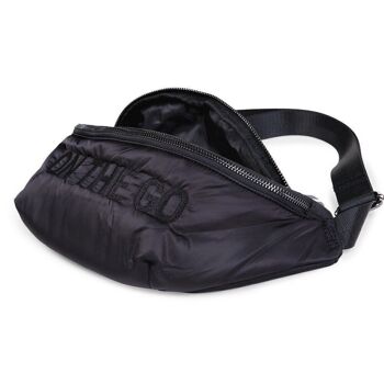 CHILDHOME, BANANA BAG ON THE GO MATELASSE BLACK 2