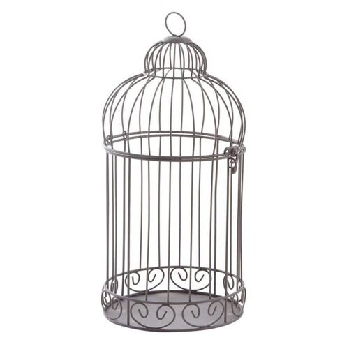 Cage à oiseaux en métal vieilli-ACA1280