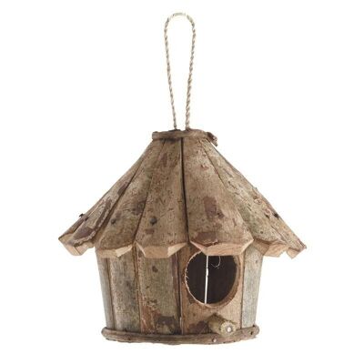 Round wooden birdhouse-AMA1700